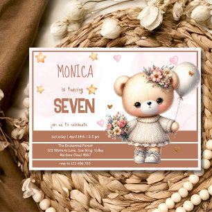 Whimsische magische pastel beren jongste verjaarda kaart