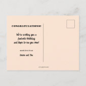 Whimsische Moppige Grappige Foto's Pastelkleurige Briefkaart (Achterkant)