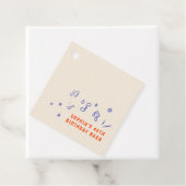 Whimsische Muzieknote Illustraties 40e Verjaardag Bedankjes Labels (In situ)