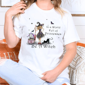 Whimsische Mystieke Typografie Wees een Heks Citaa Tri-Blend Shirt