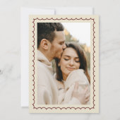 Whimsische Retro Speelse Handgetekende Bruiloftsto Save The Date (Achterkant)