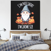 Whimsische Schattige Kabouter in Herfst Canvas Afdruk (Insitu (Slaapkamer))