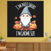 Whimsische Schattige Kabouter in Herfst Canvas Afdruk (Insitu (Woonkamer))