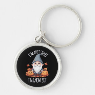 Whimsische Schattige Kabouter in Herfst Sleutelhanger