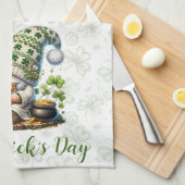 Whimsische St. Patrick's Day Kabouter  Theedoek (Quarter Fold)