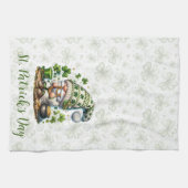 Whimsische St. Patrick's Day Kabouter  Theedoek (Horizontaal)