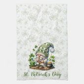 Whimsische St. Patrick's Day Kabouter  Theedoek (Verticaal)