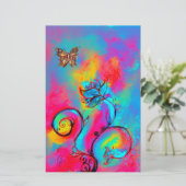 WHIMSISCHE STROMEN EN BUTTERFLIES BRIEFPAPIER (Staand voorkant)