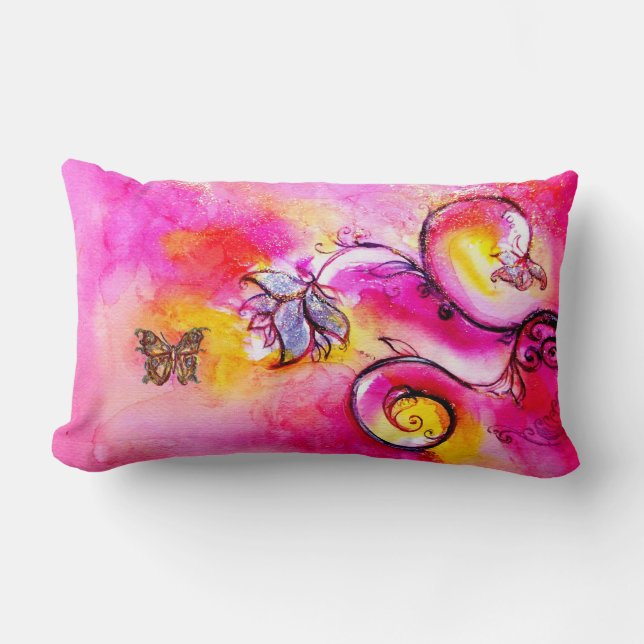WHIMSISCHE STROMEN EN BUTTERFLIES KUSSEN (Voorkant)