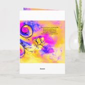 WHIMSISCHE STROMEN EN BUTTERFLIES / Moederdag Kaart (Achterkant)