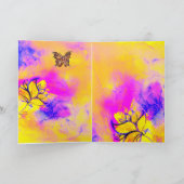 WHIMSISCHE STROMEN EN BUTTERFLIES / Moederdag Kaart (Binnen)