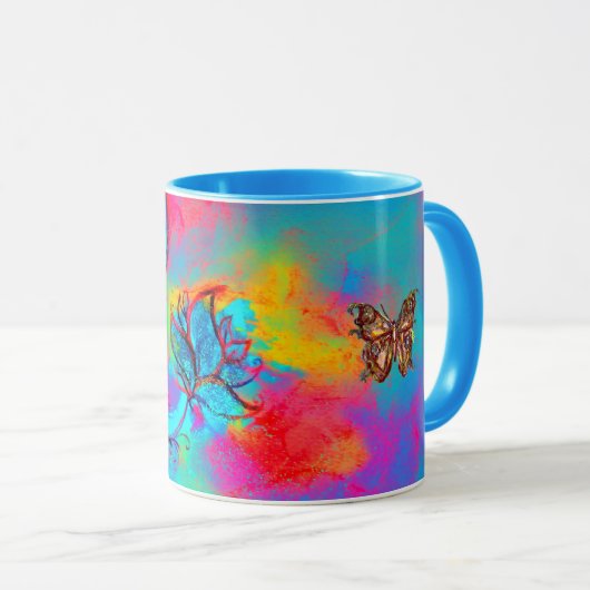 WHIMSISCHE STROMEN EN BUTTERFLIES MOK (Voorkant rechts)