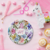 WHIMSISCHE STROMEN EN BUTTERFLIES PAPIEREN BORDJE (Feest)