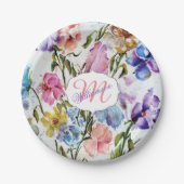 WHIMSISCHE STROMEN EN BUTTERFLIES PAPIEREN BORDJE (Voorkant)