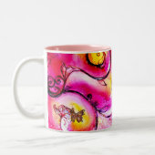 WHIMSISCHE STROMEN EN BUTTERFLIES TWEEKLEURIGE KOFFIEMOK (Links)