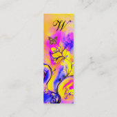 WHIMSISCHE STROMEN EN GOUDE BUTTERFLES MONOGRAM MINI VISITEKAARTJE (Achterkant)