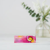 WHIMSISCHE STROMEN EN GOUDE BUTTERFLES MONOGRAM MINI VISITEKAARTJE (Staand voorkant)