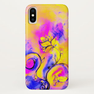 WHIMSISCHE STROMEN, roze gele Paarse Florenz iPhone X Hoesje