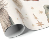 Whimsische Tuinkabouters & Botanisch (1) Cadeaupapier (Rol Hoek)