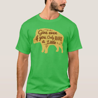 Whimsische varkensquote-illustratie vrienden t-shirt