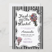 Whimsische Verse Fris Van De Markt Bruidsborrel Kaart (Voorkant)