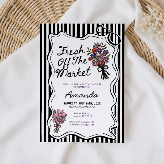 Whimsische Verse Fris Van De Markt Bruidsborrel Kaart