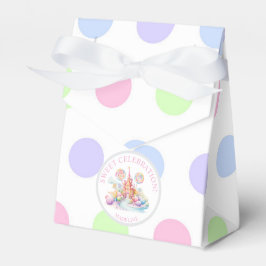 Whimsische Waterverf Pastel Candyland Verjaardag Bedankdoosjes