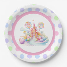 Whimsische Waterverf Pastel Candyland Verjaardag