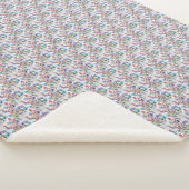 WHIMSISCHE WATERVERF SHERPA DEKEN (3/4)