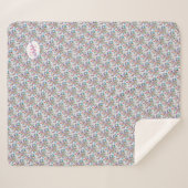 WHIMSISCHE WATERVERF SHERPA DEKEN (Voorkant (horizontaal))