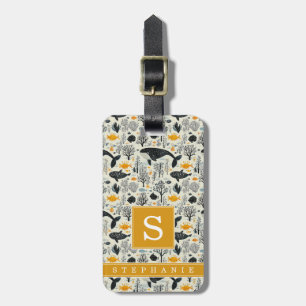 Whimsische Zeeleven Bagagelabel