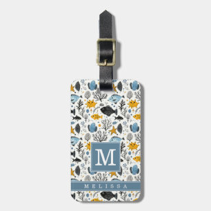 Whimsische Zeeleven Bagagelabel