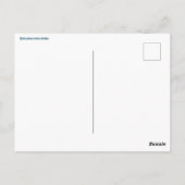 Whimsnail op Magische Paddenstoel Aangepaste Verja Briefkaart (Achterkant)