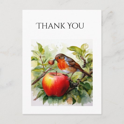 Whimsvogel & Appel Delight Briefkaart (Voorkant)
