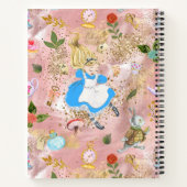 Whimsy Alice's avonturen in Wonderland Glitter Notitieboek (Achterkant)