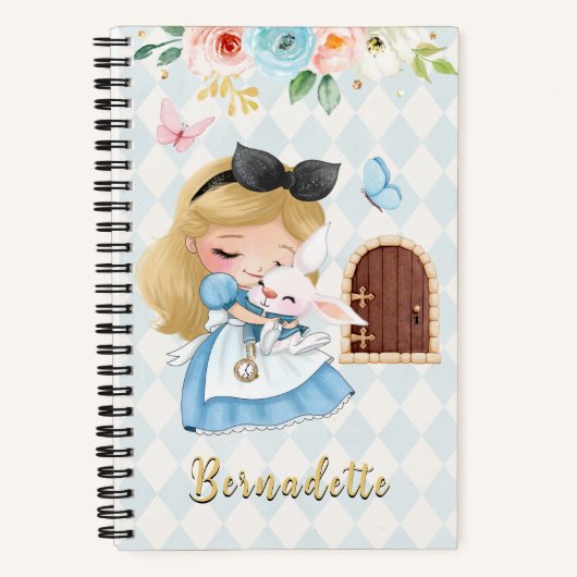 Whimsy Alice's Avonturen in Wonderland Notitieboek (Voorkant)