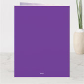 Whimsy Among the Purple Blooms Kaart (Achterkant)