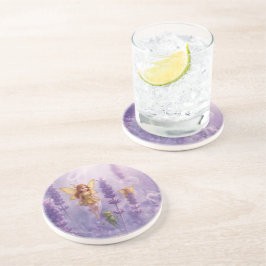 Whimsy Among the Purple Blooms Zandsteen Onderzetter