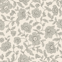 Whimsy Anemones Soft Grey Wrapping Paper