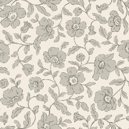 Whimsy Anemones Soft Grey Wrapping Paper Cadeaupapier