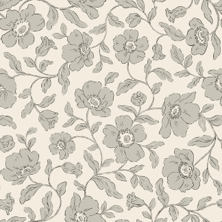 Whimsy Anemones Soft Grey Wrapping Paper Cadeaupapier