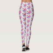 Whimsy ballerina ballet zwanen kunst leggings (Achterkant)