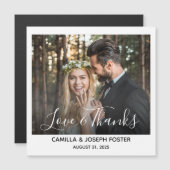 Whimsy Bedankt voor je bruiloft foto Magnet (Voorkant / Achterkant)