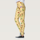 Whimsy Bloom Bloem Vlinder Patroon Leggings (Links)
