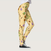 Whimsy Bloom Bloem Vlinder Patroon Leggings (Rechts)