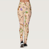 Whimsy Bloom Bloem Vlinder Patroon Leggings (Achterkant)
