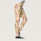 Whimsy Bloom Bloem Vlinder Patroon Leggings (Rechts)