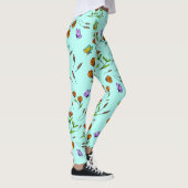 Whimsy Bloom Bloem Vlinder Patroon Leggings (Rechts)