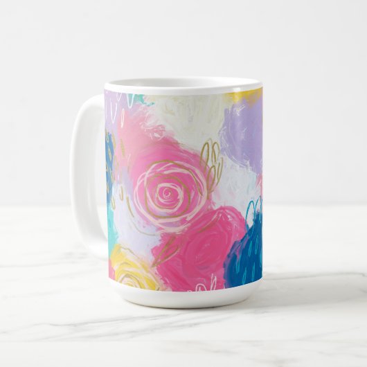 Whimsy Bloom Carnaval Koffiemok (Voorkant links)