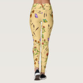 Whimsy Bloom Floral Butterfly Pattern Leggings (Achterkant)
